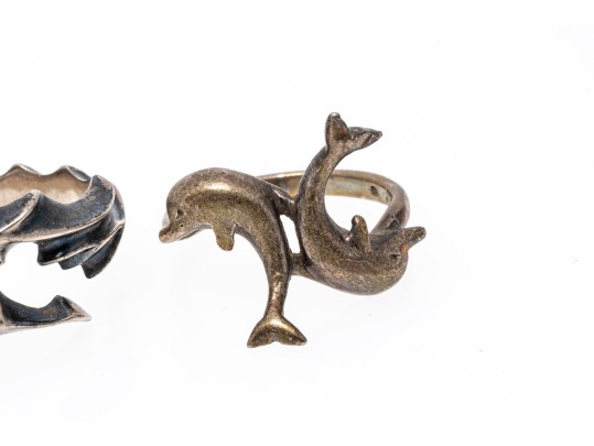 Sterling Silver Fun Lot Of Assorted Bypass Style Rings