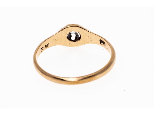 Vintage 14K And White Sapphire Ring, Size 6