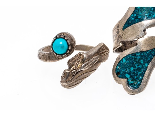 Sterling Silver Fun Lot Of Assorted Bypass Style Rings