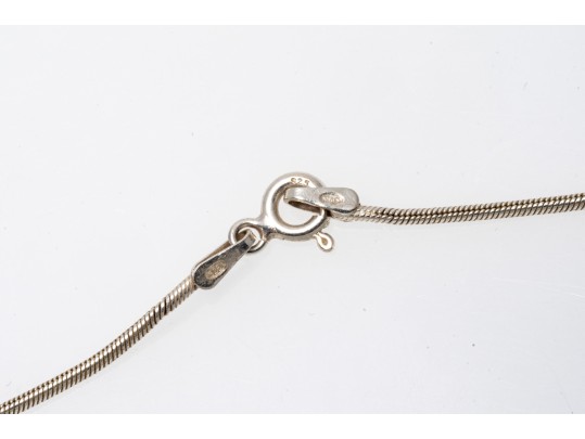 Sterling Amethyst And Garnet Pendant Necklace