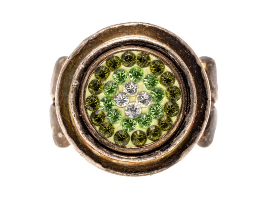 Sterling Silver Pair Of Really Striking Fashion Rings, Size 4.75