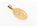 14k Yellow Gold Classic Oval Miraculous Medal