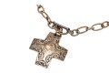 Bold Sterling Cross Pendant Necklace