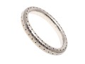 Sterling Silver Impactful Hammered And Perforated Patterned Slip On Bangle Bracelet