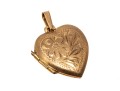 Romantic 10K Heart Locket Pendant