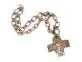 Bold Sterling Cross Pendant Necklace