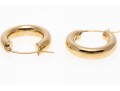 Simple 14K Polished Hoop Earrings