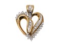 Romantic 10K Diamond Set Pendant