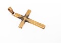 Classic 14K Etched Cross Pendant