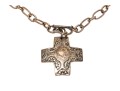 Bold Sterling Cross Pendant Necklace