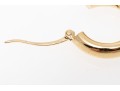 Simple 14K Polished Hoop Earrings