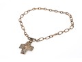 Bold Sterling Cross Pendant Necklace