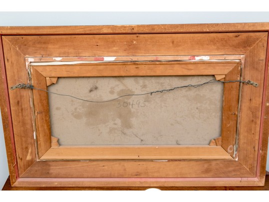 Andre Gisson (American, 1928-2003) Oil On Canvas, Figural Landscape