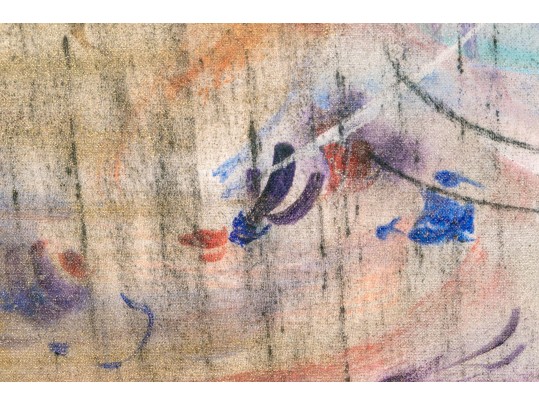 Edna Hibel (American, 1917-2014) Oil On Board, Asian Children