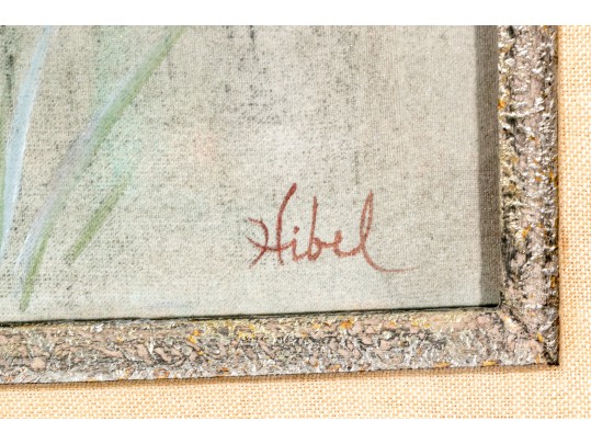 Edna Hibel (American, 1917-2014) Oil On Board, Asian Children