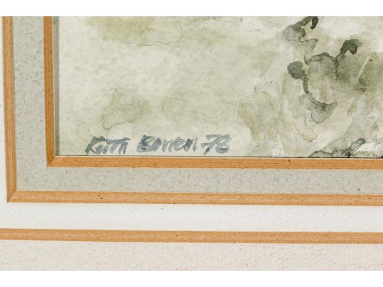 Keith Bowen (Welsh, B. 1950) Watercolor, Landscape, Ca. 1978