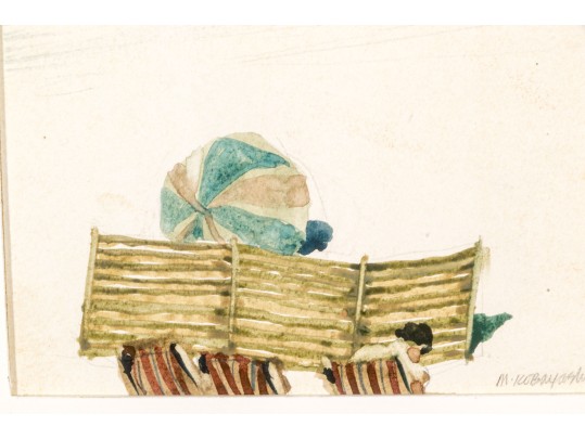 Milt Kobayashi (American, B. 1950) Watercolor, Ca. 1989