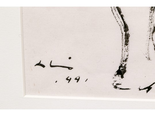 Asian Ink On Paper Nude