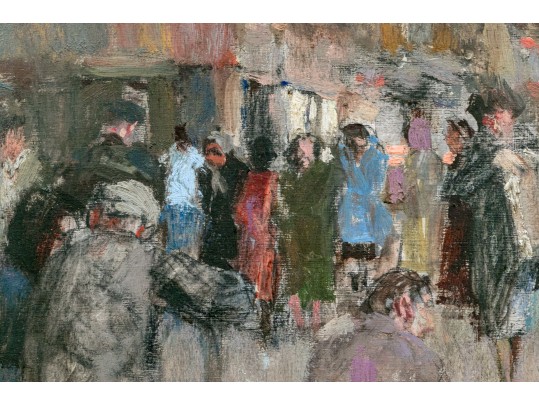 Richard Schmid (American, 1934-2021) Oil On Board, New York Scene