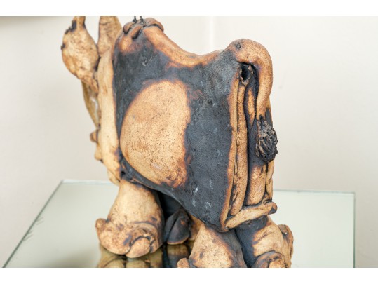 Todd Warner (1945-2022) Ceramic Rhinoscerous 