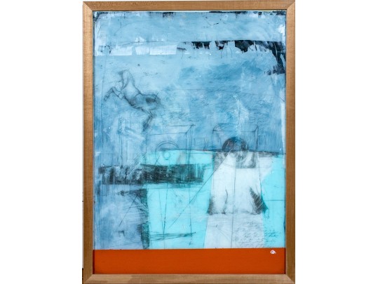 Signed Mixed Media On Paper 