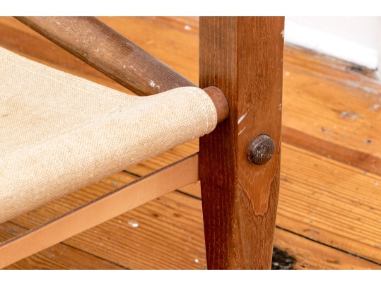 Danish Mid-Century Safari Lounge Chair