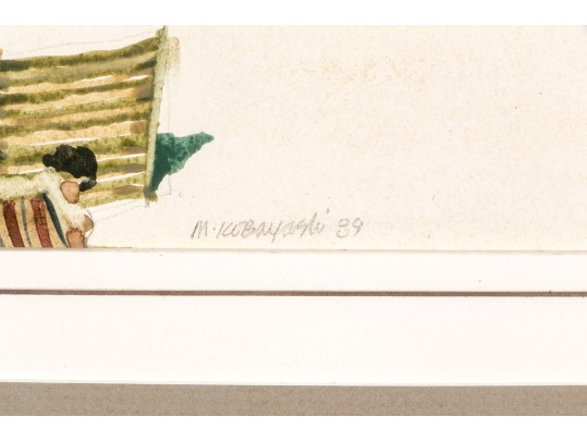 Milt Kobayashi (American, B. 1950) Watercolor, Ca. 1989