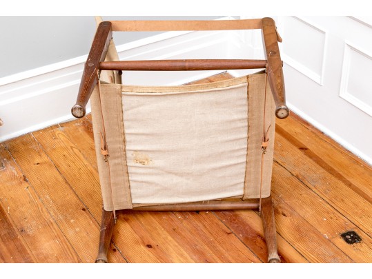 Danish Mid-Century Safari Lounge Chair