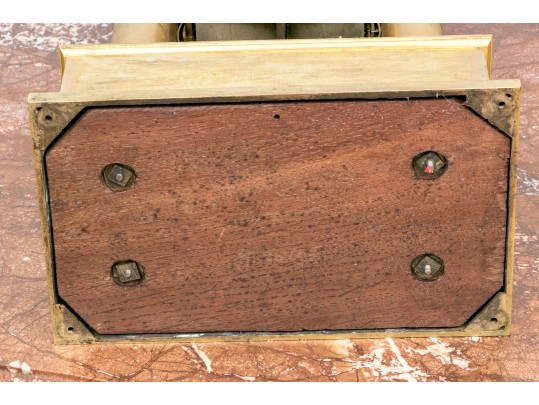 19th Century French Bergmiller Gilt Portico Clock