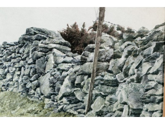 Keith Bowen (Welsh, B. 1950) Watercolor, Landscape, Ca. 1978