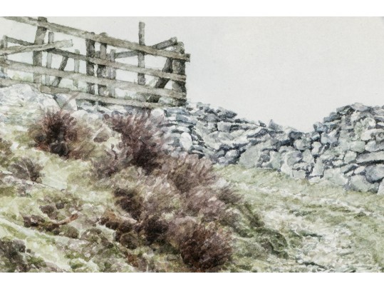 Keith Bowen (Welsh, B. 1950) Watercolor, Landscape, Ca. 1978