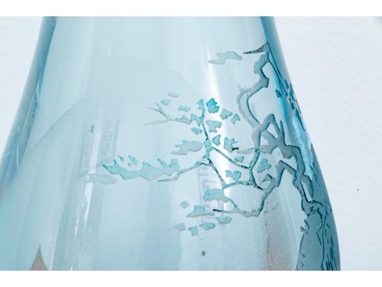 Chinese Peking Glass Pear Form Vase