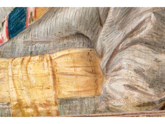 Oil On Canvas, Religious Figural Bust 