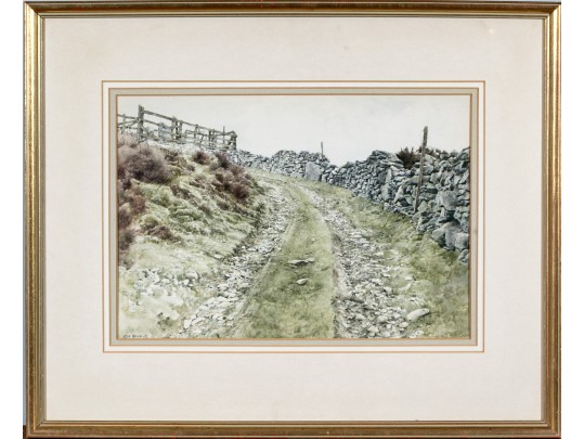 Keith Bowen (Welsh, B. 1950) Watercolor, Landscape, Ca. 1978