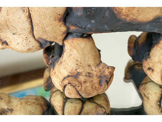 Todd Warner (1945-2022) Ceramic Rhinoscerous 