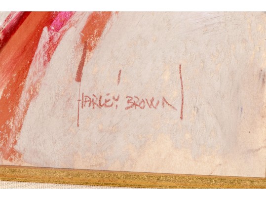 Harley Brown (Canadian, B. 1939) Pastel On Paper, Bust Of A Native American Girl