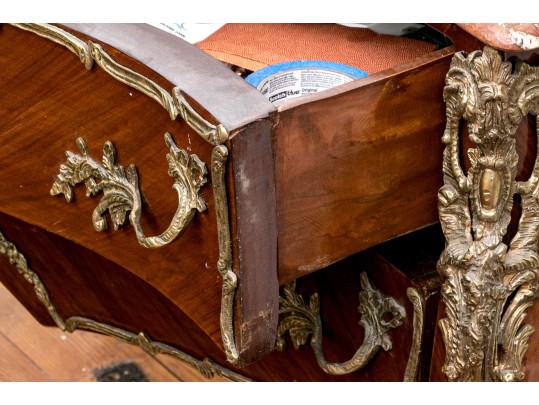 Exquisite Louis XV Style Marble-Topped Commode