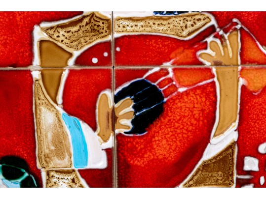 MCM Vintage Dina Tile Plaque