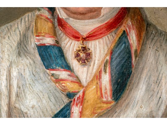 Oil On Canvas, Religious Figural Bust 