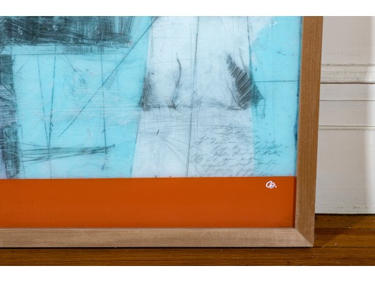 Signed Mixed Media On Paper 