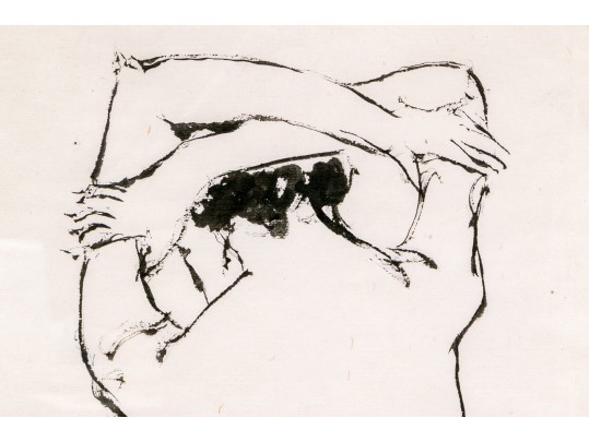 Asian Ink On Paper Nude