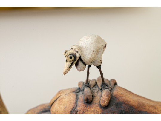 Todd Warner (1945-2022) Ceramic Rhinoscerous 