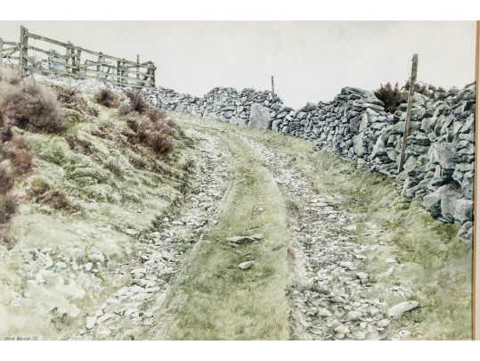 Keith Bowen (Welsh, B. 1950) Watercolor, Landscape, Ca. 1978