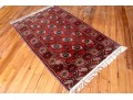 Vintage Hand Knotted Wool Bokara Carpet, 6'-4