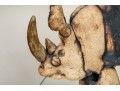 Todd Warner (1945-2022) Ceramic Rhinoscerous 