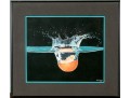 Gary Lancelle (1952-2016) Pastel Painting, Half An Orange Plunging Into Water
