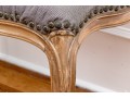 Needlepoint Upholstered Louis XV Style Stool