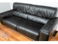 Chateau D'Ax Italian Leather Sofa On Chrome Legs