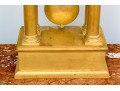 19th Century French Bergmiller Gilt Portico Clock