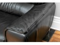 Chateau D'Ax Italian Leather Sofa On Chrome Legs